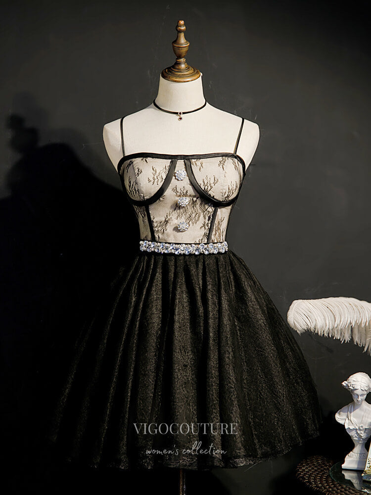 Beaded Homecoming Dresses Spaghetti Strap Dama Dresses hc112 vigocouture Beaded Homecoming Dresses Spaghetti Strap Dama Dresses hc112 vigocouture