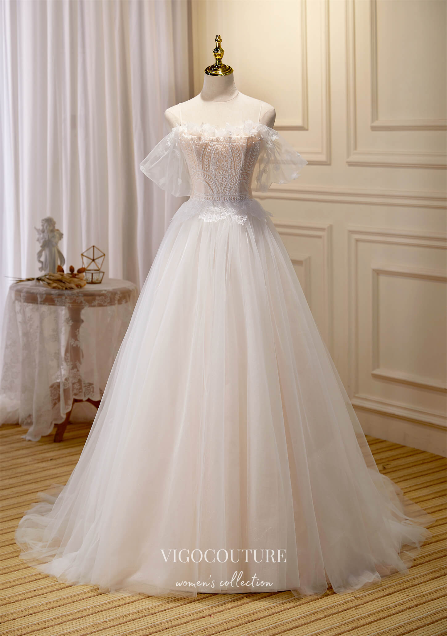 Cute Spaghetti Strap Formal Dresses Lace Applique Prom Dresses 21607 Ivory / US10 Cute Spaghetti Strap Formal Dresses Lace Applique Prom Dresses 21607 Ivory / US10