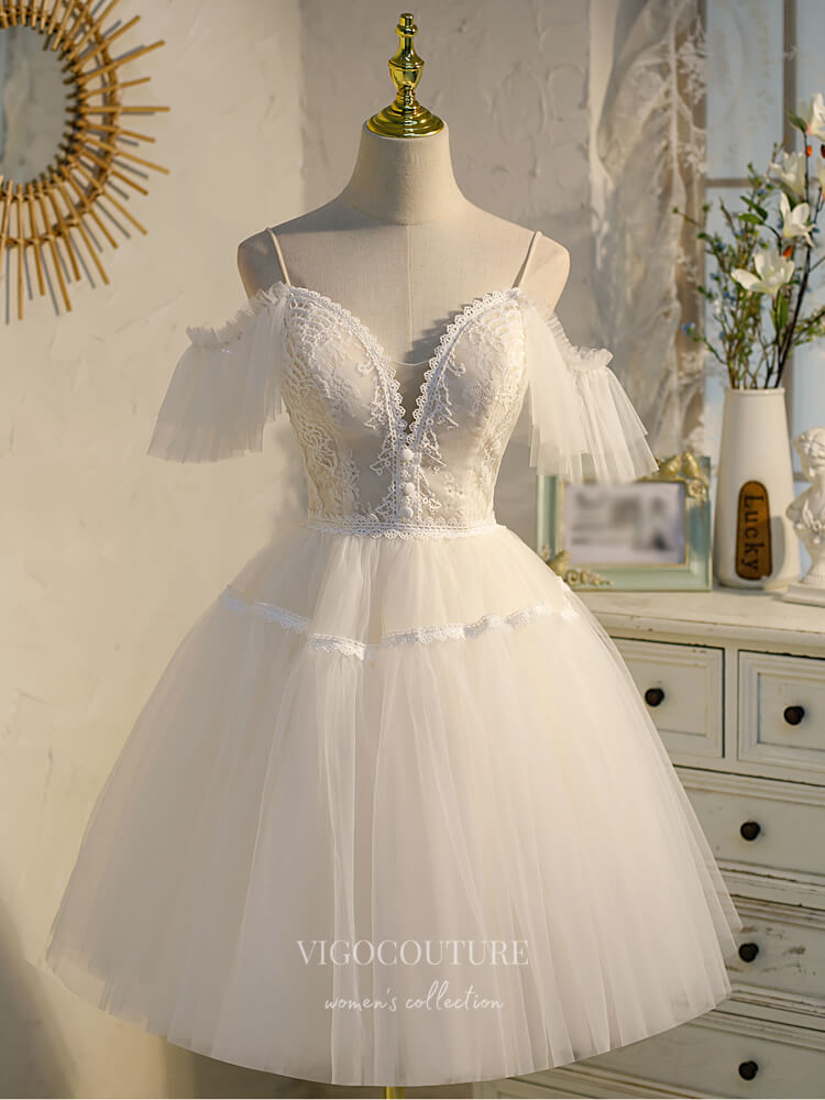 Lace Applique Homecoming Dresses Spaghetti Strap Dama Dresses hc132 Custom Colors / 24W / B Lace Applique Homecoming Dresses Spaghetti Strap Dama Dresses hc132 Custom Colors / 24W / B