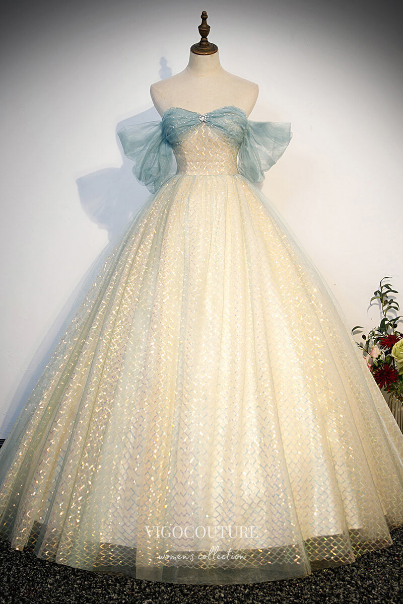 Shimmering Champagne Prom Dresses Off The Shoulder Quinceanera Dress 22326 Champagne / Custom Size / Ball Gown Shimmering Champagne Prom Dresses Off The Shoulder Quinceanera Dress 22326 Champagne / Custom Size / Ball Gown