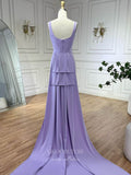 Elegant Satin Mermaid Prom Dresses with Removable Train Butterfly Lace Formal Dress 24529-Prom Dresses-vigocouture-Lavender-US2-vigocouture