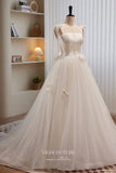 Ivory Dotted Tulle Prom Dress with Spaghetti Strap 22386-Prom Dresses-vigocouture-Ivory-Custom Size-vigocouture