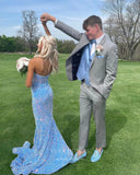 Light Blue Mermaid Sequin Prom Dresses Sweetheart Neck Evening Dress 21946-Prom Dresses-vigocouture-Light Blue-US2-vigocouture