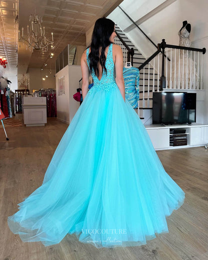 Aqua Strapless Prom Dresses Lace Applique Formal Dress 24028 Custom Colors / 18W Aqua Strapless Prom Dresses Lace Applique Formal Dress 24028 Custom Colors / 18W