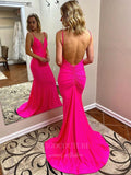 Prom Dress 2025 Backless Hot Pink Mermaid Prom Dress 20395-unique elegant Prom Dresses-Hot Pink-US2-vigocouture