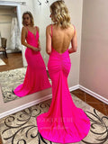 Prom Dress 2025 Backless Hot Pink Mermaid Prom Dress 20395-unique elegant Prom Dresses-Hot Pink-US2-vigocouture