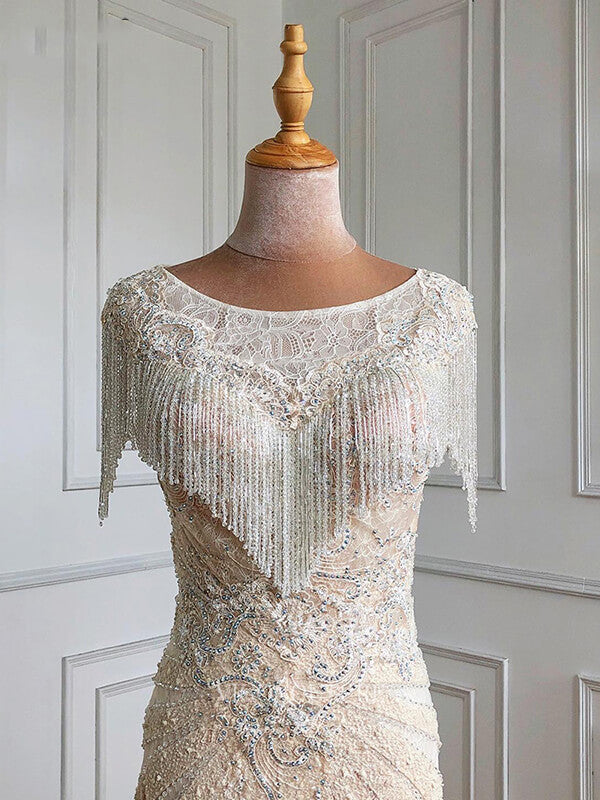 Beaded Prom Dresses Lace Applique Evening Dresses 21243 vigocouture Beaded Prom Dresses Lace Applique Evening Dresses 21243 vigocouture