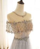 Prom Dress 2025 Beaded Round Neck Prom Dress 20240-unique elegant Prom Dresses-Light Blue-US2-vigocouture