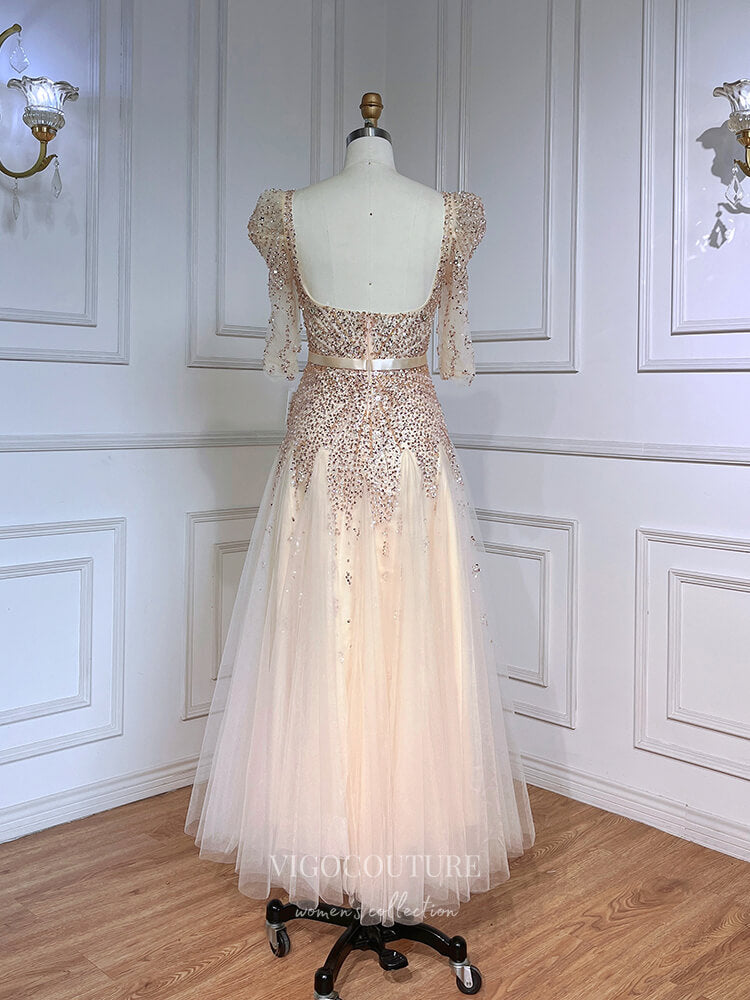 Formal Tea Length Dresses Beaded A-Line Tea Length Beaded Eembroidered Formal Dresses Mother Of The Formal Tea Length Dresses Beaded A-Line Tea Length Beaded Eembroidered Formal Dresses Mother Of The