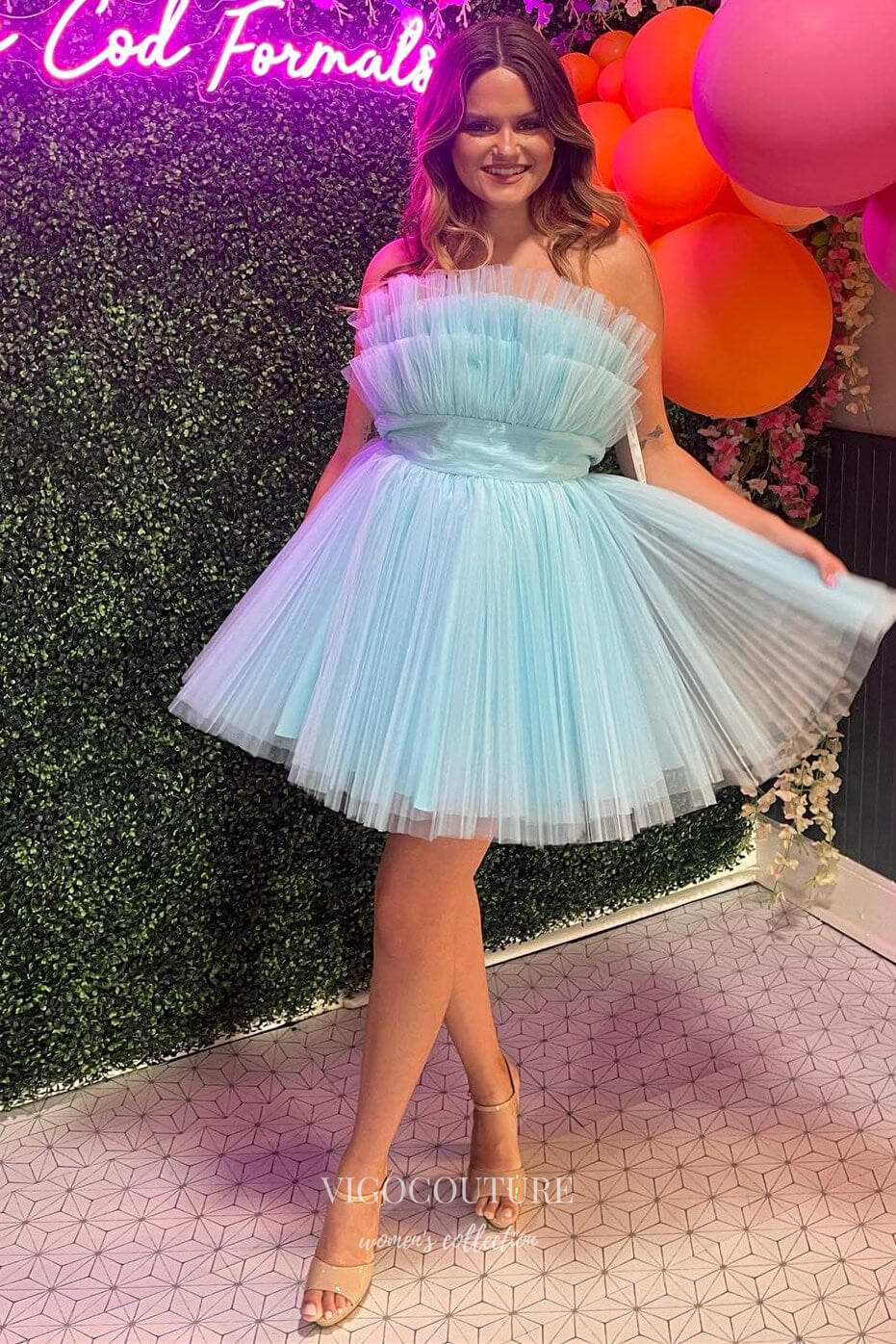 Black Ruffled Tiered Homecoming Dresses Pleated A-Line Back to School Dress hc430 Custom Colors / US8 Black Ruffled Tiered Homecoming Dresses Pleated A-Line Back to School Dress hc430 Custom Colors / US8