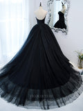 Prom Dress 2025 Black Strapless A-Line Prom Dress 20886-unique elegant Prom Dresses-Black-Custom Size-vigocouture