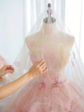 Prom Dresses 2025 to impress Blossom - Pink Floral Princess Dress-vigocouture-vigocouture