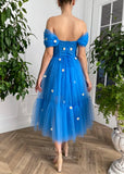 Prom Dress 2025 Blue Off the Shoulder Maxi Dress Floral Prom Dress 20983-unique elegant Prom Dresses-Blue-US2-vigocouture