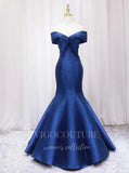 Prom Dress 2025 Blue Satin Mermaid Prom Dress 2022 Sweetheart Neck Evening Gown 20397-unique elegant Prom Dresses-Blue-US2-vigocouture