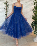 Prom Dress 2025 Blue Spaghetti Strap Maxi Dress Sparkly Prom Dress 20978-unique elegant Prom Dresses-Blue-US2-vigocouture