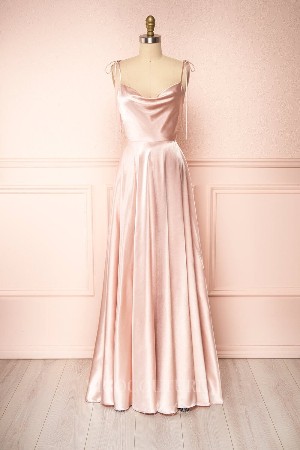 Prom Dress 2025 Blue Spaghetti Strap Prom Dress 20579-unique elegant Prom Dresses-Blush-US2-vigocouture