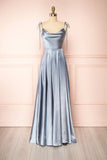 Prom Dress 2025 Blue Spaghetti Strap Prom Dress 20579-unique elegant Prom Dresses-Silver-US2-vigocouture