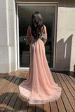 Prom Dress 2025 Blush Beaded Mermaid Prom Dress with One Shoulder 22239-unique elegant Prom Dresses-Blush-US2-vigocouture