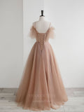 Prom Dress 2025 Blush Beaded Spaghetti Strap Prom Dress 20651-unique elegant Prom Dresses-Blush-US2-vigocouture