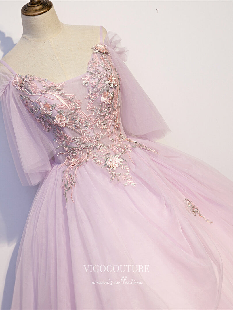 Prom Dress 2025 Blush Lace Applique Quinceanera Dresses Spaghetti Strap Sweet 16 Dresses 21433-unique elegant Prom Dresses-Blush-Custom Size-vigocouture