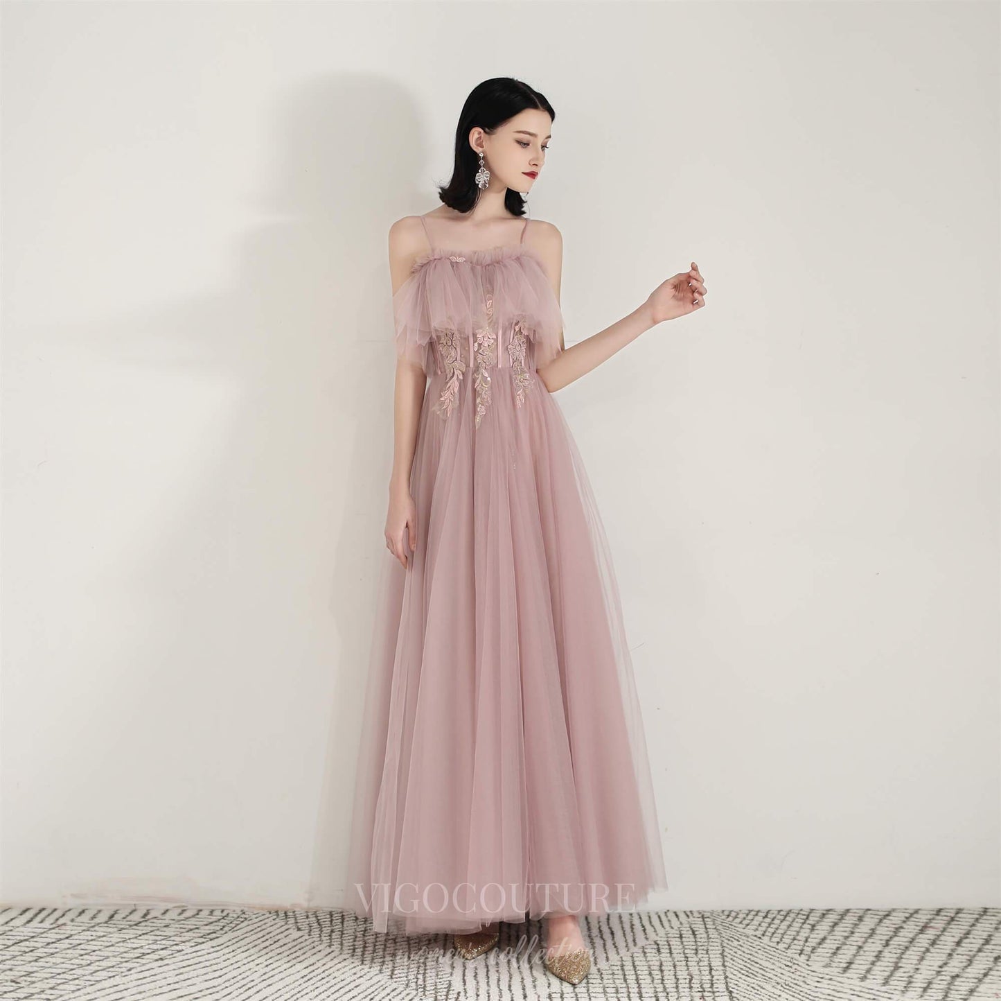 Prom Dress 2025 Blush Spaghetti Strap Prom Dress 20699-unique elegant Prom Dresses-Blush-US2-vigocouture