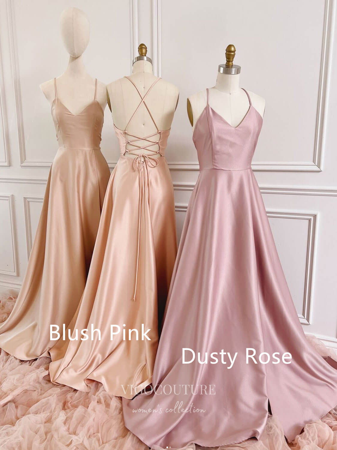 Prom Dress 2025 Blush Spaghetti Strap Prom Dresses Satin Corset Back Evening Dress 21771-unique elegant Prom Dresses-Dusty Pink-US2-vigocouture