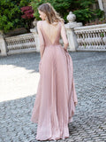 Prom Dress 2025 Blush Sparkly Lace A-Line Prom Dress 20793-unique elegant Prom Dresses-Blush-US2-vigocouture