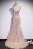 Prom Dress 2025 Blush Sparkly Tulle Prom Dresses Sequin Off the Shoulder Formal Dresses 21651-unique elegant Prom Dresses-Blush-US2-vigocouture