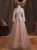 Prom Dress 2025 Blush Sparkly Tulle Quinceanera Dresses Lace Applique Sweet 16 Dresses 21388-unique elegant Prom Dresses-Blush-US2-vigocouture