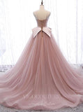 Prom Dress 2025 Blush Tiered Prom Dress 2022 Spaghetti Strap Formal Dress 20556-unique elegant Prom Dresses-Blush-US2-vigocouture