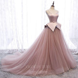 Prom Dress 2025 Blush Tiered Prom Dress 2022 Spaghetti Strap Formal Dress 20556-unique elegant Prom Dresses-Blush-US2-vigocouture