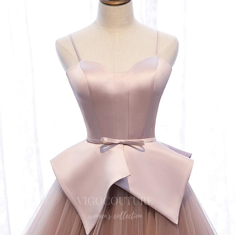 Prom Dress 2025 Blush Tiered Prom Dress 2022 Spaghetti Strap Formal Dress 20556-unique elegant Prom Dresses-Blush-US2-vigocouture