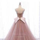 Prom Dress 2025 Blush Tiered Prom Dress 2022 Spaghetti Strap Formal Dress 20556-unique elegant Prom Dresses-Blush-US2-vigocouture