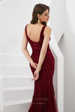 Prom Dress 2025 Burgundy Mermaid Beaded Prom Dress 20280-unique elegant Prom Dresses-Burgundy-US2-vigocouture