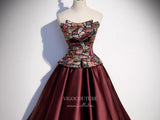 Prom Dress 2025 Burgundy Satin Prom Dresses Removable Sleeve Formal Dresses 21436-unique elegant Prom Dresses-Burgundy-US2-vigocouture