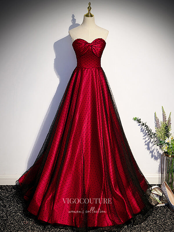 Prom Dress 2025 Burgundy Satin Prom Dresses Removable Sleeve Formal Dresses 21439-unique elegant Prom Dresses-Burgundy-US2-vigocouture