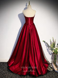 Prom Dress 2025 Burgundy Satin Prom Dresses Removable Sleeve Formal Dresses 21439-unique elegant Prom Dresses-Burgundy-US2-vigocouture