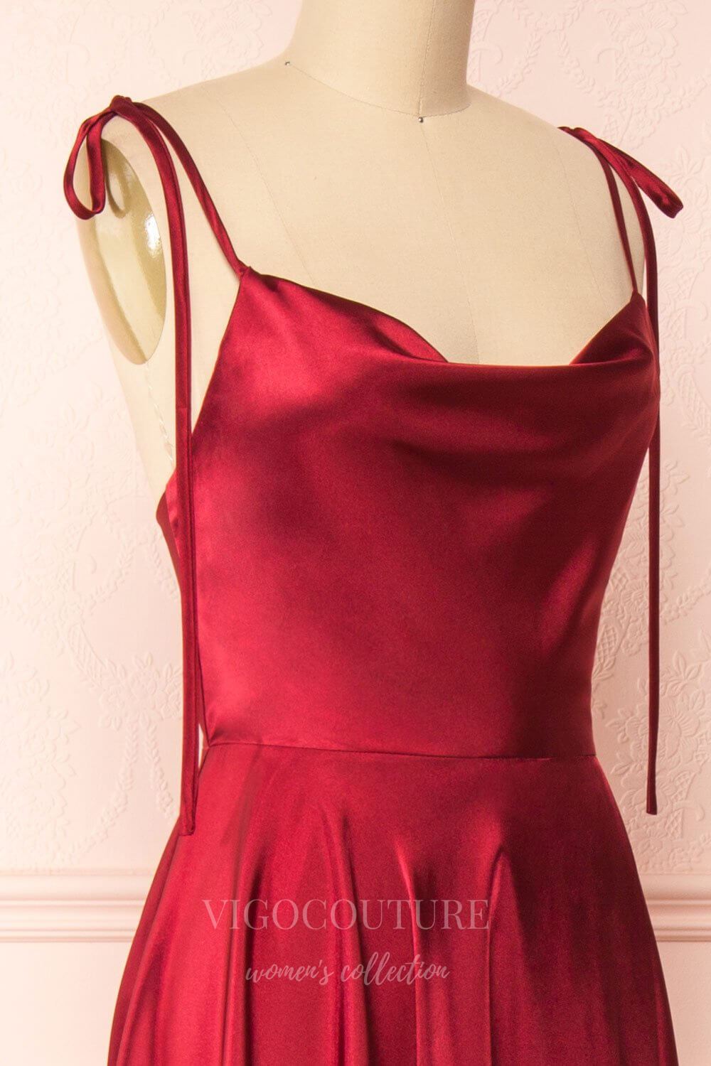 Prom Dress 2025 Burgundy Spaghetti Strap Prom Dress 20576-unique elegant Prom Dresses-Burgundy-US2-vigocouture