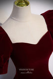 Prom Dress 2025 Burgundy Velvet Formal Dress A-Line Sweetheart Neck Prom Dresses 21648-unique elegant Prom Dresses-Burgundy-US2-vigocouture