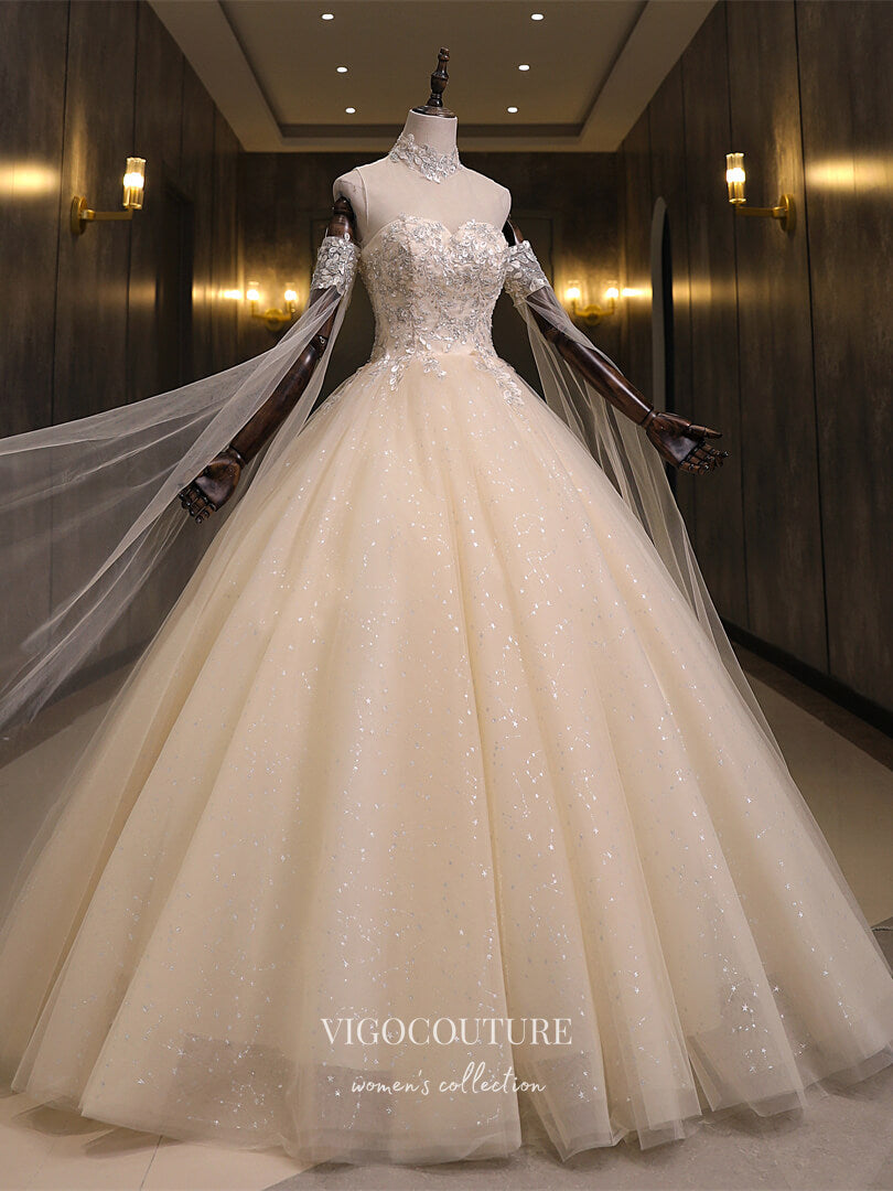 Champagne Lace Applique Quinceanera Dresses Extra Long Sleeve Sweet 16 Dresses 21426 Champagne / 16W Champagne Lace Applique Quinceanera Dresses Extra Long Sleeve Sweet 16 Dresses 21426 Champagne / 16W
