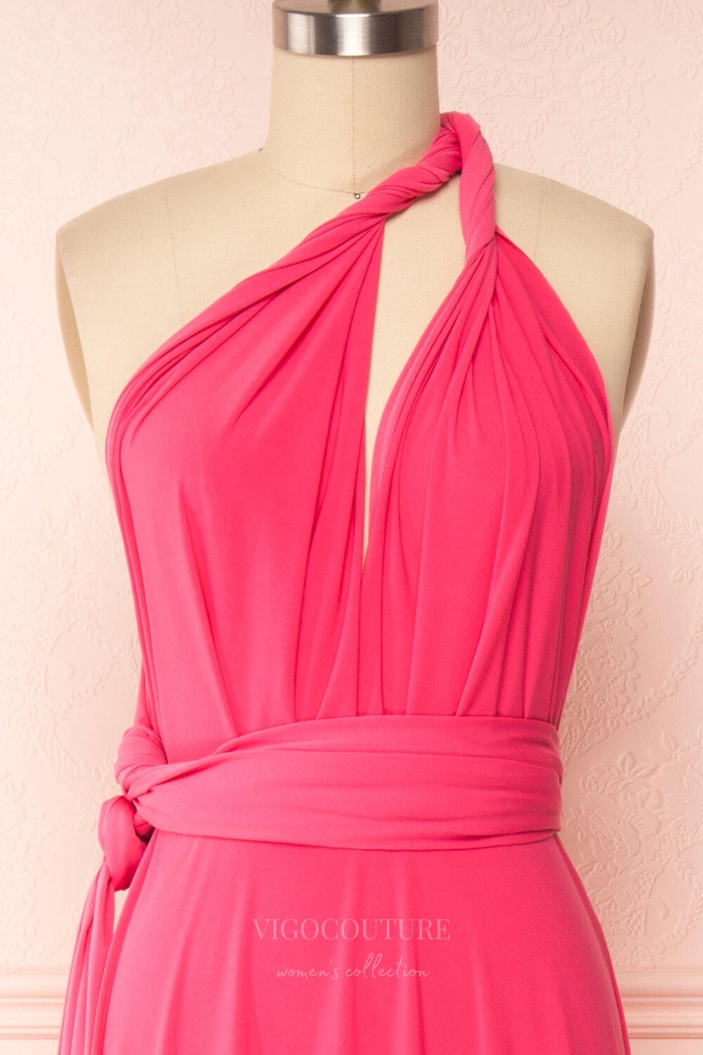 Convertible Bridesmaid Dress Stretchable Woven Dress Pleated Prom Dres vigocouture Convertible Bridesmaid Dress Stretchable Woven Dress Pleated Prom Dres vigocouture