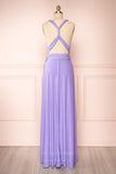 Prom Dress 2025 Convertible Bridesmaid Dress Stretchable Woven Dress Pleated Prom Dress Multiway Dress 20860-Lavender-unique elegant Prom Dresses-Lavender-US2-vigocouture