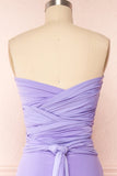 Prom Dress 2025 Convertible Bridesmaid Dress Stretchable Woven Dress Pleated Prom Dress Multiway Dress 20860-Lavender-unique elegant Prom Dresses-Lavender-US2-vigocouture