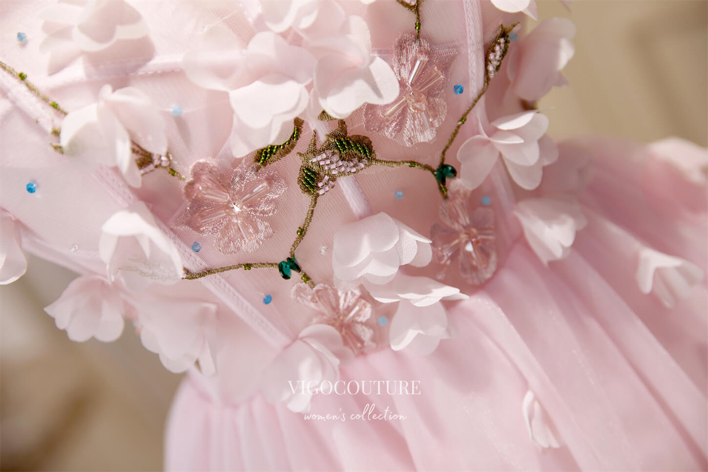 Cute 3D Flowers Hoco Dresses Strapless Homecoming Dresses Hc231 Blush / US10 Cute 3D Flowers Hoco Dresses Strapless Homecoming Dresses Hc231 Blush / US10