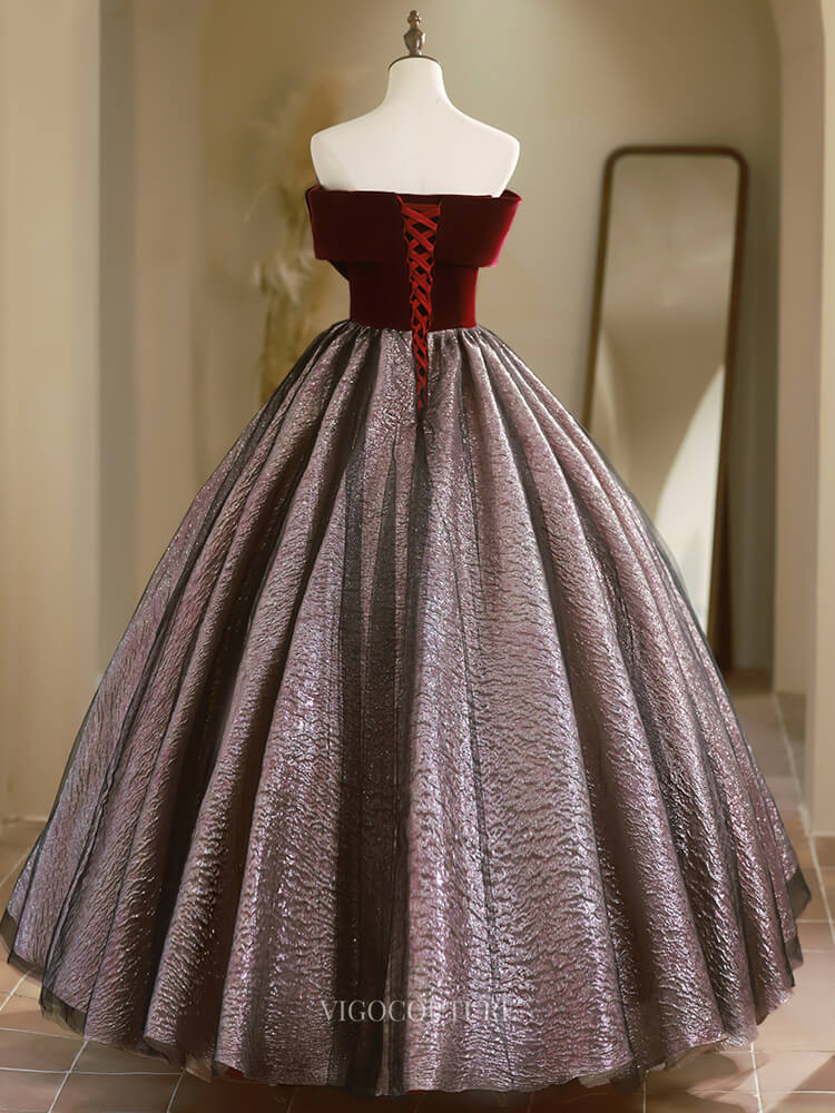prom dresses big skirt Long Prom Dress with Removable Tulle Overskirt