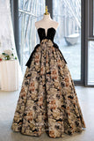 Prom Dress 2025 Elegant Kitty Print Satin Prom Dress with Removable Off-the-Shoulder Design 22297-unique elegant Prom Dresses-As Pictured-Custom Size-A-Line-vigocouture