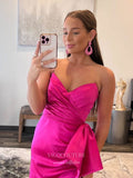 Prom Dress 2025 Fuchsia Satin Prom Dresses with Slit Mermaid Sweetheart Neck Evening Dress 21921-unique elegant Prom Dresses-Fuchsia-US2-vigocouture