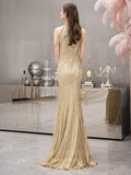 Prom Dress 2025 Gold Mermaid Beaded Prom Dress 20252-unique elegant Prom Dresses-Gold-US2-vigocouture