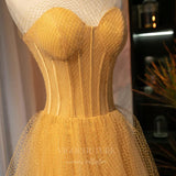 Prom Dress 2025 Gold Strapless A-Line Prom Dress 20568-unique elegant Prom Dresses-Gold-US2-vigocouture