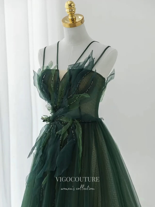 Prom Dress 2025 Green Bow-Tie Prom Dresses Spaghetti Strap Party Dresses 21319-unique elegant Prom Dresses-Green-US2-vigocouture